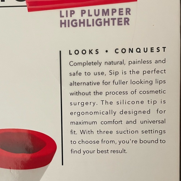 L+W Bio SIP suction lip plumper. Never used. New in unopened box. - Picture 3 of 3